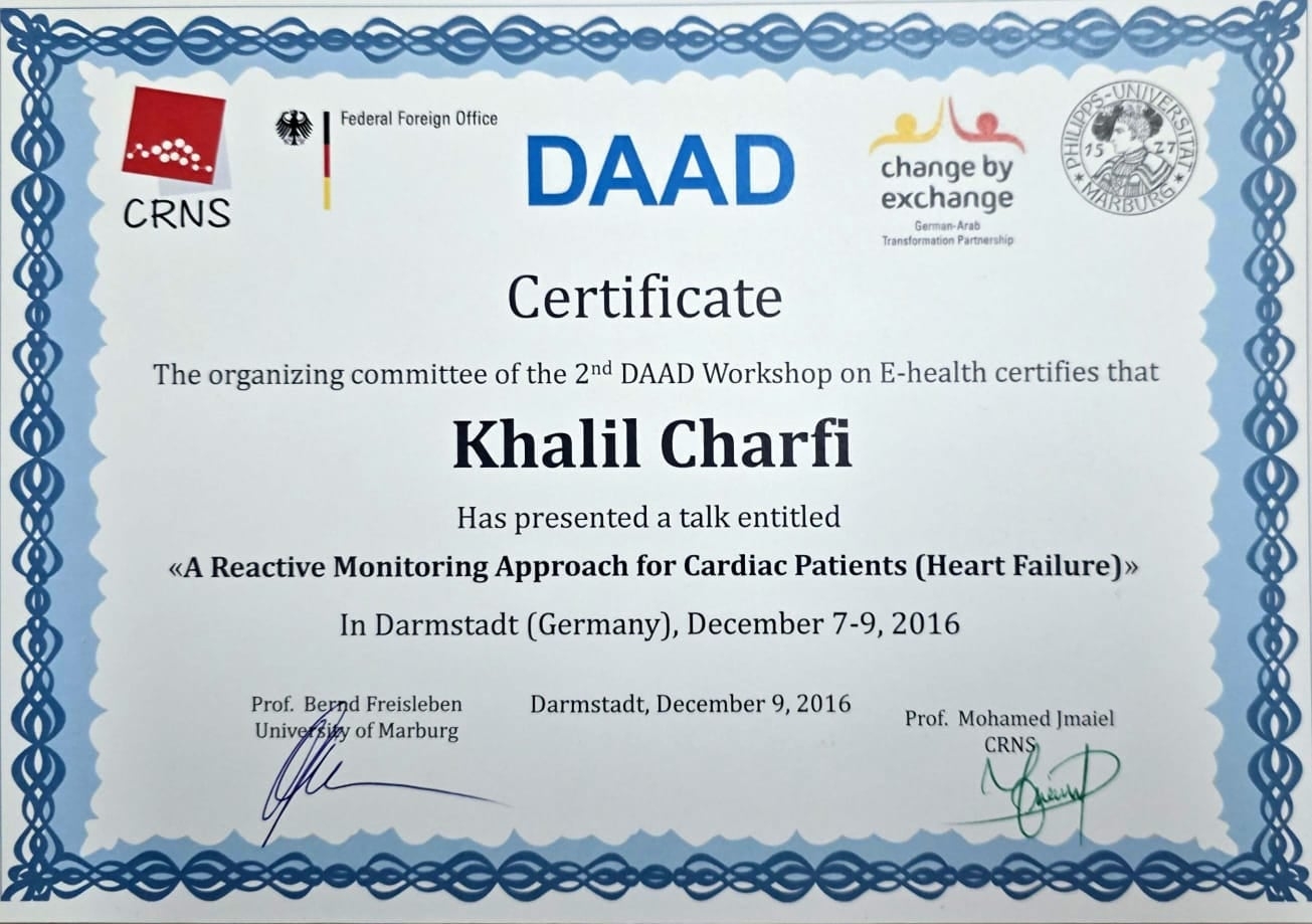 DAAD E-Health Research Program | Presenter & Participant